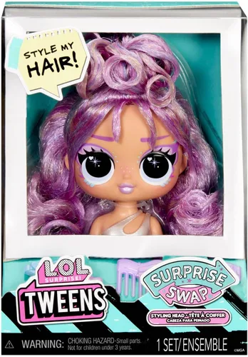 Miniatura 8 de L.O.L. Surprise! Tweens Surprise Swap - Cabezales de peinado que incluyen fabulosos accesorios para el cabello y un hermoso cabello, gran regalo
