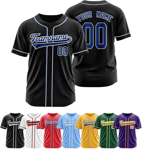 Camiseta de béisbol personalizada, camisetas de béisbol con número de nombre personalizado, camisas de béisbol uniformes personalizadas para el