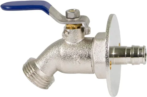 Miniatura 3 de Midline Valve 3387XJS-5 Sillcock Hose Bibb con brida de gran tamaño de 1/2 pulgada. pex a entrada x 3/4 pulgadas. Salida de manguera mht Latón