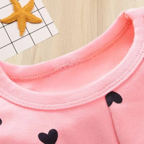 Miniatura 2 de Conjunto de ropa de bebé para niña, 2 piezas, camisetas y pantalones de manga larga