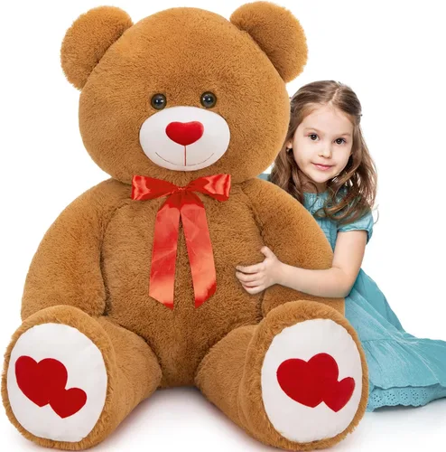 Miniatura 28 de Tezituor Oso de Peluche Marrón Beige de 24 Pulgadas - Juguetes de Oso de Peluche para Niños y Niñas