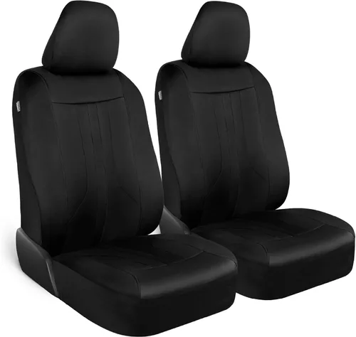 Miniatura 19 de Motor Trend Juego completo de fundas de asiento de automóvil negras y grises, fundas de asiento delantero y funda de asiento trasero, compatible