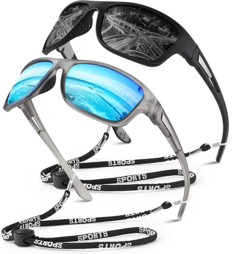 Miniatura 19 de WEAROYO - Gafas de sol polarizadas deportivas para hombres y mujeres, gafas de pesca y conducción rectangulares, protección UV400 Marco C