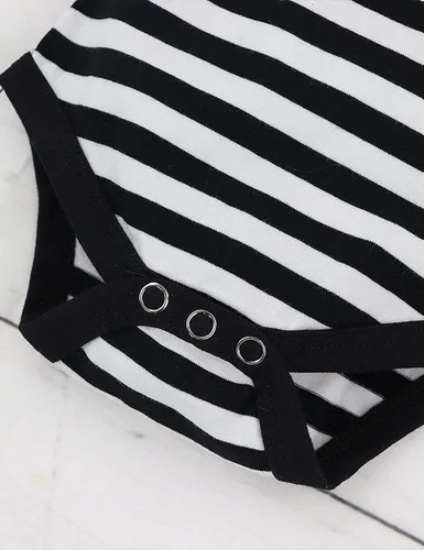 Miniatura 6 de Ropa de bebé niño, ropa de bebé niño con letras impresas, mameluco con mangas de tatuaje para niño