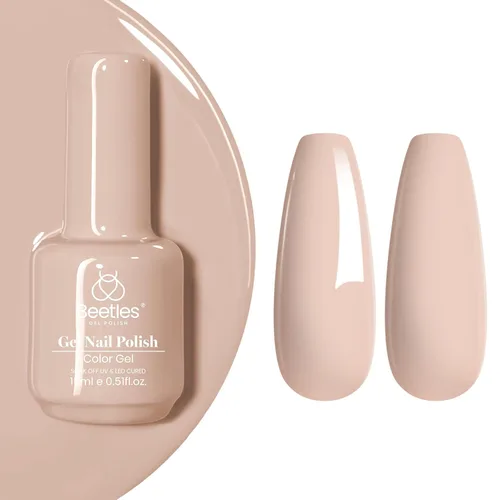 Miniatura 59 de Beetles - Esmalte de uñas de gel verde luminoso que brilla en la oscuridad, esmalte de uñas de gel que se absorbe con lámpara LED UV, arte de uñas