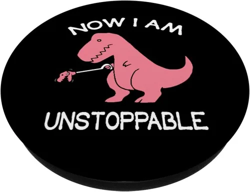 Miniatura 2 de Now I'm Unstoppable - Funny TRex T-Rex PopSockets intercambiables PopGrip