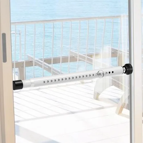 BsBsBest Barras de seguridad para ventanas interiores ajustables de 18 a 51 pulgadas, barra de seguridad para puerta corredera interior, color