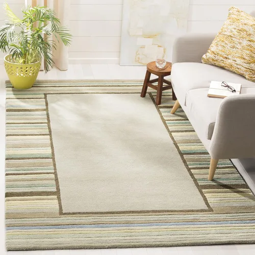 Miniatura 8 de Martha Stewart x SAFAVIEH - Colección de alfombras de área, 2 pies 3 pulgadas x 8 pies, color verde renacuajo, lana y viscosa hechas a mano, ideal