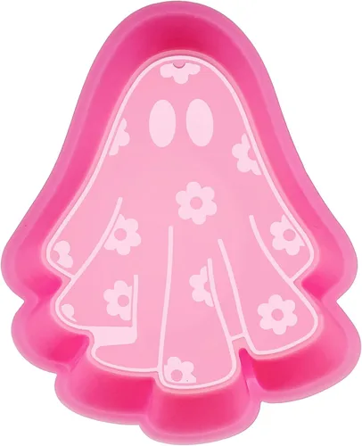 Miniatura 7 de (300 diseños opcionales) MUBYOK M349 Halloween lindo fantasma de silicona Freshie molde para hornear cuentas aromáticas suministros de frescura