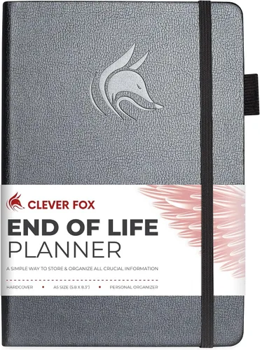 Miniatura 9 de Clever Fox Planificador de fin de vida - Organizador de arreglos finales para beneficiarios, preparación de testamentos, últimos deseos y Negro