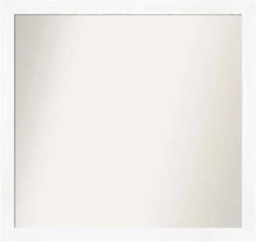 Miniatura 178 de Amanti Art Espejo de baño blanco para sobre el fregadero, 24 x 24 pulgadas, hecho a medida, espejo de tocador cuadrado blanco estrecho, marco