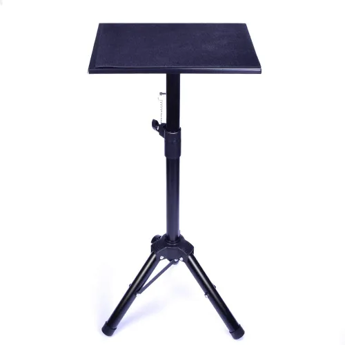 SUMAG Trípode de metal negro mesa mágica Trucos mágicos Mesa de mago Escenario Cerca de la calle Accesorios Altura ajustable Fácil de llevar