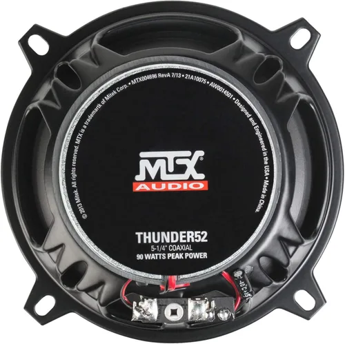 Miniatura 4 de MTX Audio THUNDER52 - Altavoces coaxiales Thunder - Juego de 2, 5.25 pulgadas, 2 vías