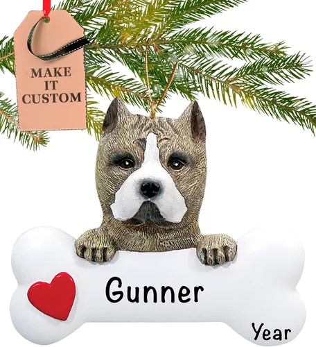 Miniatura 51 de Adorno personalizado de hueso de perro Doberman Pinscher 2025 Personalización gratuita las 24 horas Adornos de Navidad de la primera Navidad