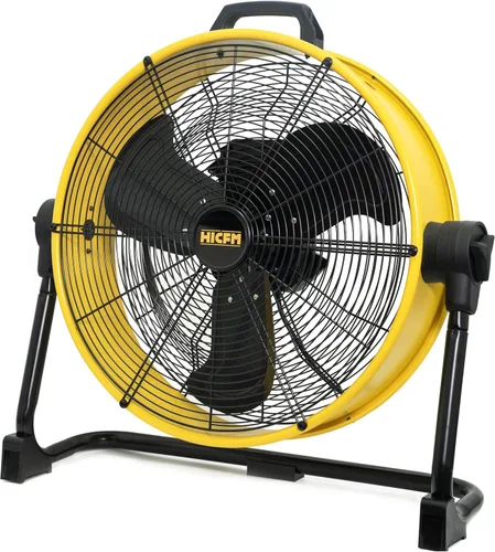 HiCFM Ventilador de tambor de motor de CC de 20 pulgadas, circulador de aire de alta velocidad de 6100 CFM con cabezal giratorio de 360 grados,