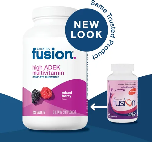 Miniatura 9 de Bariatric Fusion Multivitamínico masticable con alto contenido de vitaminas ADEK Multi para pacientes con interruptor duodenal Tabletas