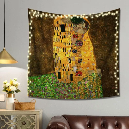 Miniatura 11 de INVIN ART Tapiz para colgar en la pared, decoración del hogar, una tarde de domingo en la isla de La Grande Jatte por Georges Seurat, pintura