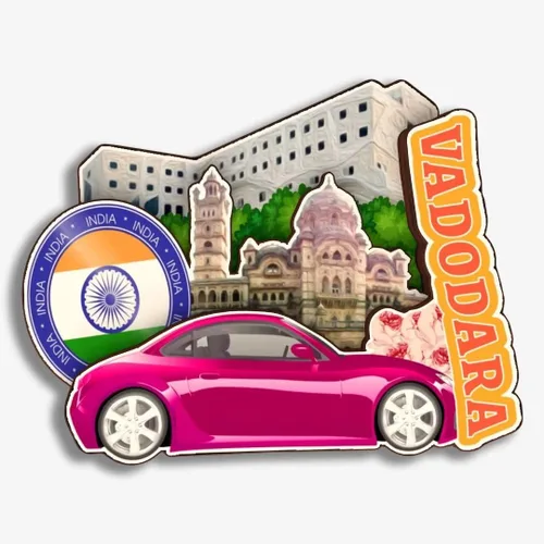 Miniatura 15 de Jaipur India - Imán de nevera de madera 3D de madera hecha a mano para viajes, recuerdos de la ciudad, imán para nevera, decoración del hogar