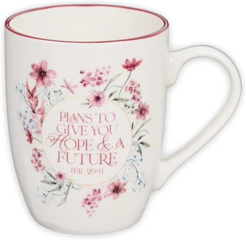 Miniatura 11 de Christian Art Gifts Taza inspiradora de cerámica para café y té para mujeres: Fuerza y Dignidad Versículo Bíblico Alentador de Proverbios, vajilla