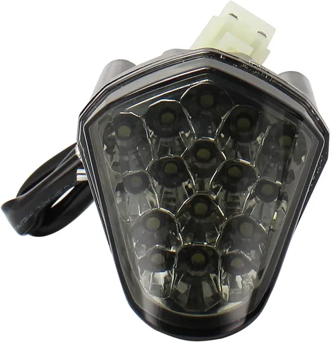 Miniatura 10 de Indicadores de motocicleta compatibles con Yamaha YZF-R6 2008-2016 LED luz de marcha delantera ahumada