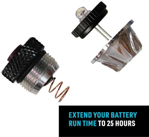 Miniatura 7 de Nite Ize Combo de actualización LED II compatible con AA Mini Maglite - Práctico kit de linterna con LED e interruptor de tapa trasera, potente