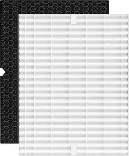 Smilyan 1 juego HEPA 116130 filtro H reemplazo para Winix 5500-2 Plasmawave purificador de aire y modelos AM80, 1 juego de filtro HEPA Ture y filtro