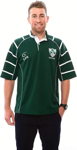 Miniatura 2 de Camiseta de rugby de manga corta con escudo de trébol transpirable de Irlanda