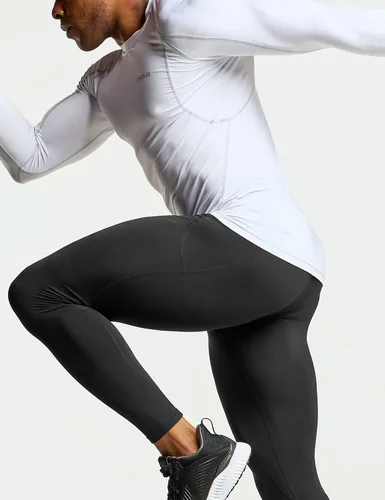 Miniatura 4 de TSLA - Paquete de 1 o 3 camisas de compresión de manga larga FPU 50+ para hombre, camisa de entrenamiento atlético, protector de erupción
