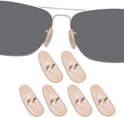 Miniatura 13 de DROGO Almohadillas de nariz de repuesto de silicona suave para gafas de sol RayBan RB3025/RB3026, antideslizantes, agradables a la piel
