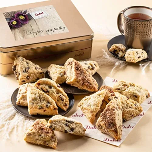 Miniatura 11 de Dulcet Gift Baskets Artesano Scone - Lata de regalo para el día del padre, pasteles gourmet para papá, abuelo, novio o compañero de trabajo.
