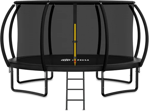 Miniatura 10 de Gigu 10FT 12FT 14FT 15FT 16FT Recreational Trampolines with Enclosure Net and Ladder and Anti-Rust Coating, ASTM Approved Trampoline Outdoor for