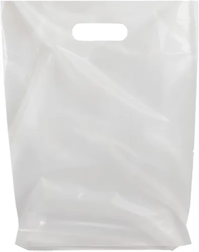 Miniatura 26 de Bolsas de mercancía de plástico MMSBAGS para venta al por menor, con asas troqueladas, fuertes, resistentes al desgarro, diferentes tamaños