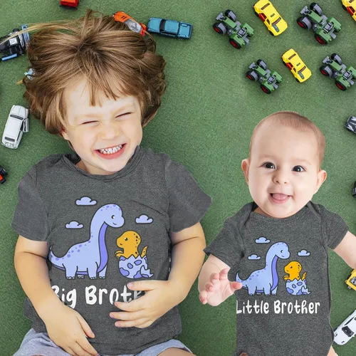 Miniatura 2 de Funnycokid Conjunto de camisetas a juego para hermano mayor, hermano pequeño, ropa de regalo para bebé