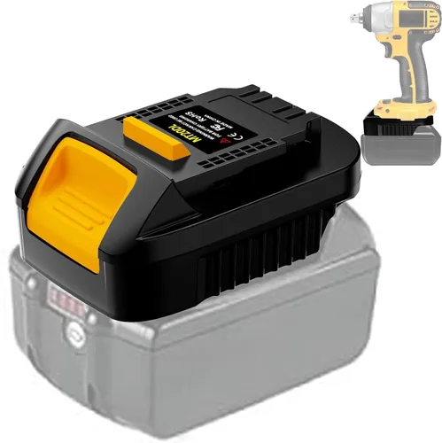 Miniatura 10 de MIL18DL para Milwaukee a adaptador de batería Dewalt, conversión para batería Milwaukee M18 de 18 V a para herramientas eléctricas Dewalt 20 V