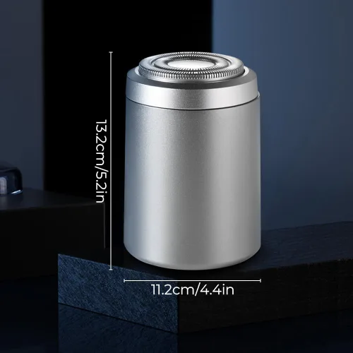 Miniatura 6 de Mini maquinilla de afeitar eléctrica para hombres, afeitadora eléctrica portátil 2023, afeitadora recargable por USB, fácil de usar con un botón