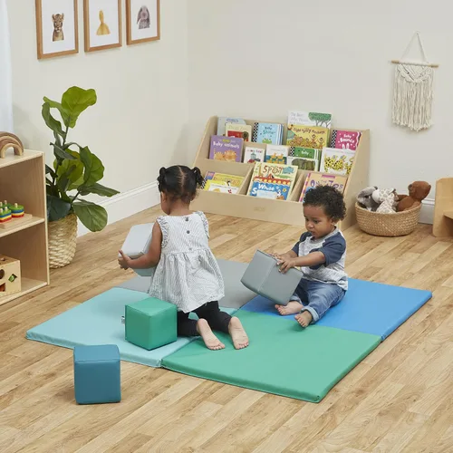 Miniatura 8 de ECR4Kids SoftZone Quad Fold-N-Go Activity Mat, Folding Playmat, Contemporary
