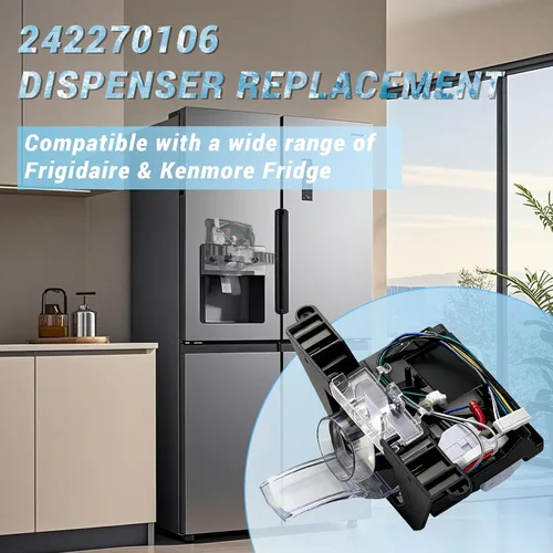 Miniatura 3 de 242270106 Dispensador de repuesto para Frigidaire DGHD2361T, FGHB2867T, LGHD2369T Placa de control del dispensador, compatible con Frigidaire