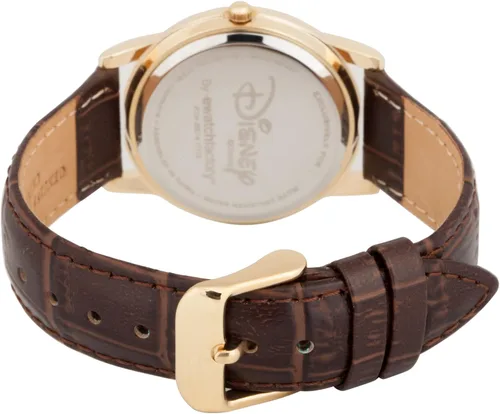 Miniatura 2 de Disney Mickey Mouse Adult Classic Cardiff Articulating Hands Analog Quartz Leather Strap Watch