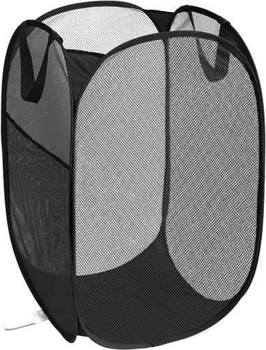 Miniatura 21 de Cestas plegables duraderas para lavandería, cesta desplegable resistente a desgarros para lavandería, cesta de ropa plegable con asas de transporte