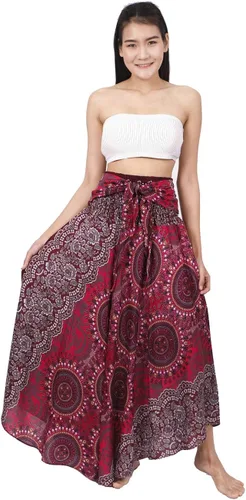 Miniatura 3 de Banjamath Falda larga estilo bohemio gitano bohemio hippie para mujer