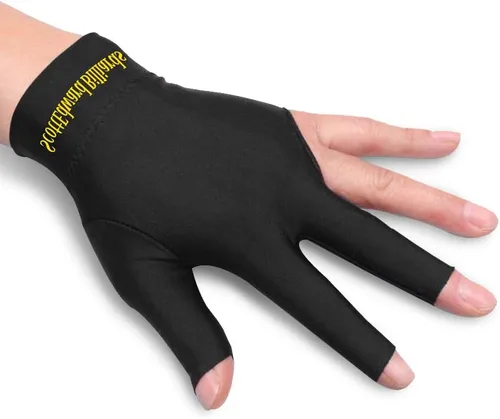 Miniatura 23 de Scott Edward Guantes de billar 10 piezas/set 3 dedos abiertos Guantes de billar Guantes de taco de piscina Spandex para mano izquierda o derecha