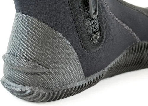 Miniatura 3 de Botas de agua de tripulación unisex para adultos para buceo, surf, barranquismo, grosor de neopreno de 5 mm - Isla: diseñado en Italia Negro/Negro