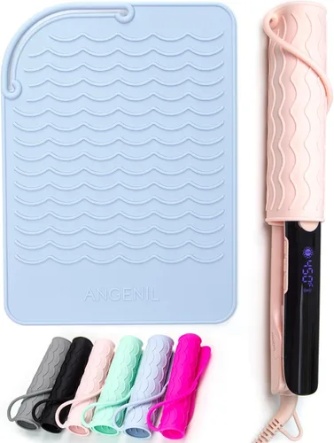Miniatura 16 de ANGENIL Plancha Plana de Cerámica Pro Twist de 1 Pulgada, Alisador y Rizador de Cabello de Doble Voltaje 2 en 1, Multi-Estilizadores Plancha Plana