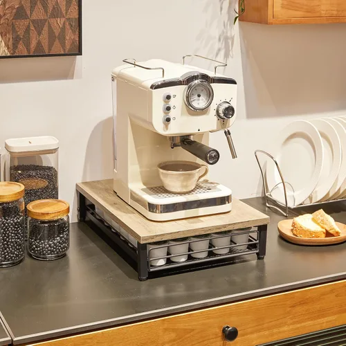 Miniatura 9 de IBUYKE Soporte de Cajón para Cápsulas de Café para K Cup, Organizador de Almacenamiento de Cápsulas con Capacidad para 35, Cajón de Almacenamiento