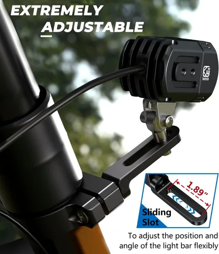 Miniatura 3 de VAZESWIN Soporte de Barra de Luz para UTV, Soporte de Montaje de LED de Aleación de Aluminio Resistente, Abrazadera de Barra Antivuelco UTV