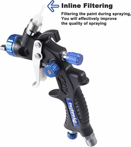 Miniatura 4 de Dynastus Pistola de Pulverización de Aire HVLP de Retoque Compuesto Pulverizadora de Pintura para Detalle Automotriz Reparación Puntual, con Kits