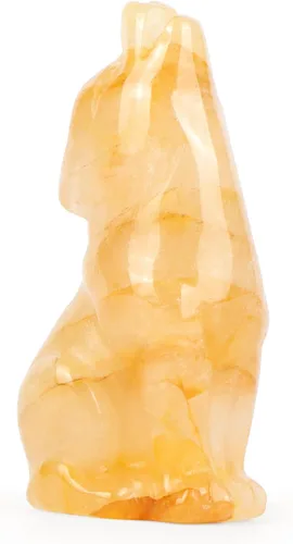 Miniatura 8 de Artistone Estatua de lobo de obsidiana negra de 2 pulgadas, adorno para decoración del hogar, escultura de animales de cristal curativo con caja