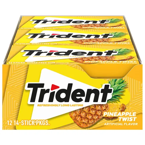 Miniatura 21 de Goma de mascar Trident Mint Bliss sin azúcar, 12 paquetes de 14 piezas (168 piezas en total)