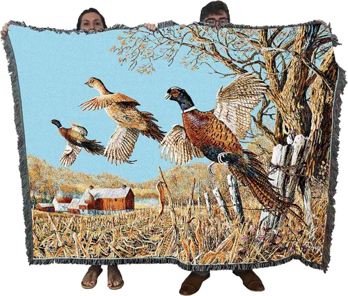 Miniatura 17 de Pure Country Weavers Cynthie Fisher - Manta de Backwater Woodies - Tapiz de regalo de cabaña de Ducks Lake Lodge tejido de algodón, fabricado