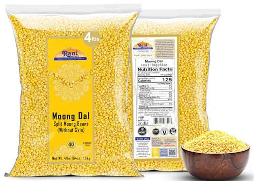 Miniatura 8 de Rani Moong Dal (frijoles mungos divididos sin piel) Lentejas indias 64 oz (4 libras) 4.0 lbs a granel ~ Todo natural Apto para gluten Sin OMG
